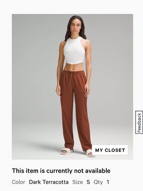 Lululemon Straight-Leg Mid-Rise Pant *Luxtreme